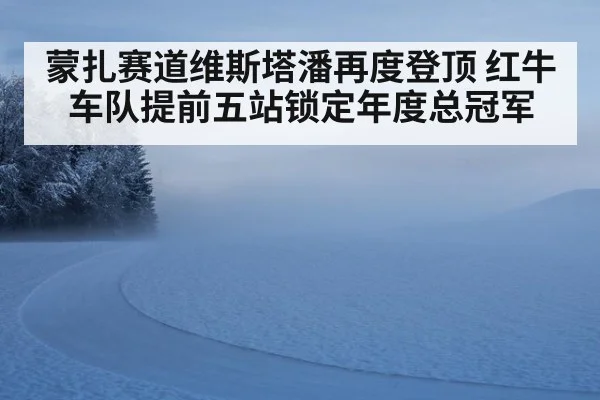 蒙扎赛道维斯塔潘再度登顶 红牛车队提前五站锁定年度总冠军